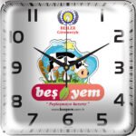 Bombe Cam Duvar Saati || V30-531-B Bombe Cam Duvar Saati