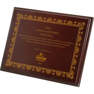 Ahşap Plaket || MDF-01 Ahşap Plaket