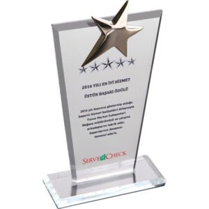 Kristal Plaket || EKT-128-ŞF Kristal Plaket