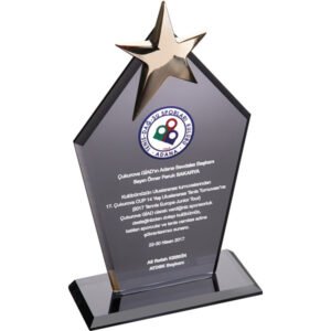 Kristal Plaket || EKT-170-FM Kristal Plaket
