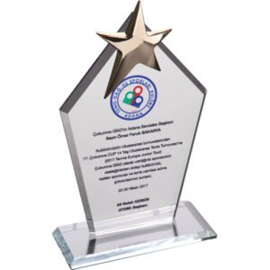 Kristal Plaket || EKT-170-ŞF Kristal Plaket